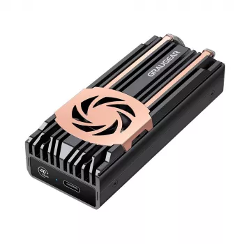 Išorinis SSD korpusas GrauGear G-M2U4-40G-F – M.2 NVMe, USB4, 40 Gbit/s, aliuminis, juodas