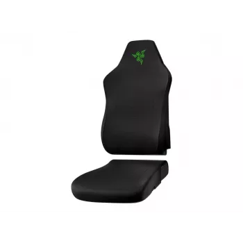 Razer Gaming Chair Sleeves RC81-04430100-R3M1 – juodos spalvos su žaliais akcentais, keičiamos medžiaginės užvalkalai