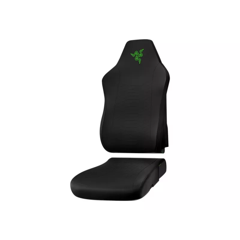 Razer Gaming Chair Sleeves RC81-04430100-R3M1 – juodos spalvos su žaliais akcentais, keičiamos medžiaginės užvalkalai