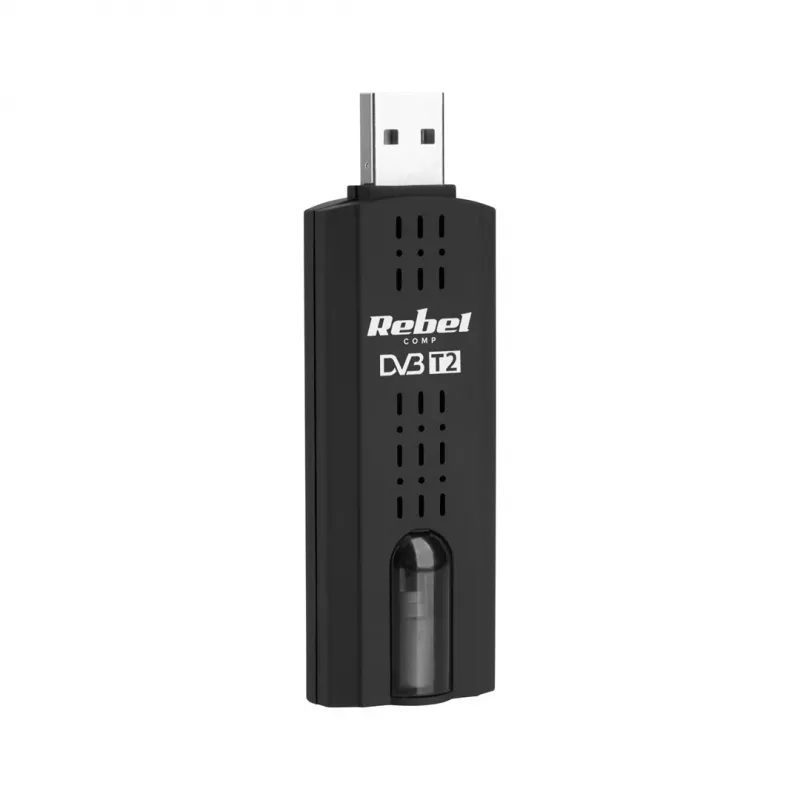 Skaitmeninis TV imtuvas Rebel Comp KOM1060 — DVB-T2 HEVC priedėlis