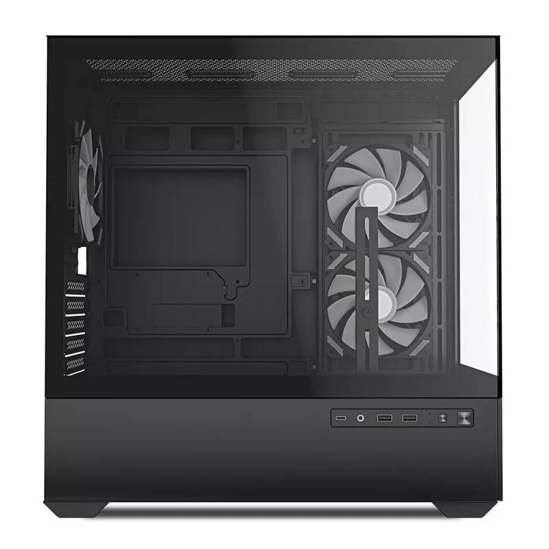 PC korpusas Sharkoon MK6 RGB Midi Tower Baltas
