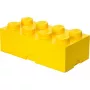 Room Copenhagen LEGO STORAGE BRICK 8 geltona polipropileno dėžė 500x250x180 mm