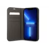 GUESS Book Case dėklas iPhone 14 Pro Max, guma/silikonas, juodas