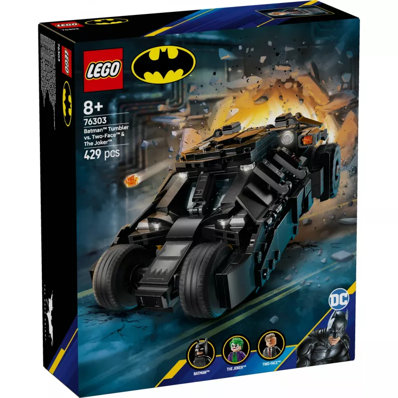 LEGO BATMAN 76303 Betmeno Tumbleris prieš Dviveidį ir Džokerį