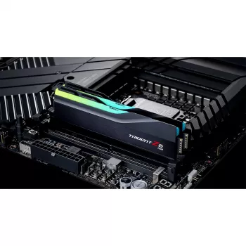 DIMM 32 GB DDR5-6400 (2x 16 GB) Dual-Kit, Arbeitsspeicher schwarz (matt), F5-6400J3239G16GX2-TZ5RK, Trident Z5 RGB, INTEL XMP