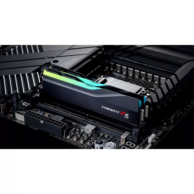 DIMM 32 GB DDR5-6400 (2x 16 GB) Dual-Kit, Arbeitsspeicher schwarz (matt), F5-6400J3239G16GX2-TZ5RK, Trident Z5 RGB, INTEL XMP