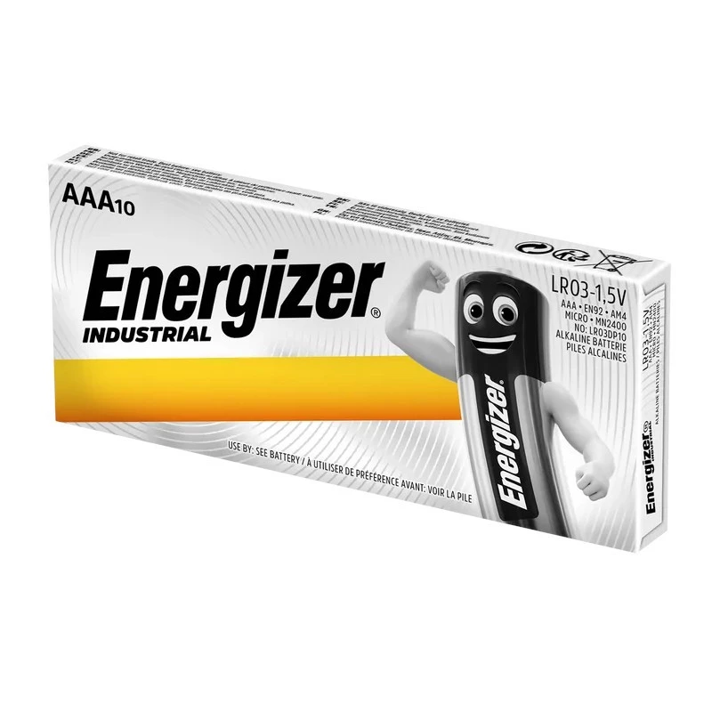Energizer Industrial AA šarminės baterijos – 6 pakuotės po 10 vnt. + 6 pakuotės po 10 vnt. nemokamai