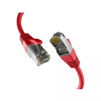 EFB-Elektronik CAT8.1 raudonas 0,25 m RJ45 jungiamasis kabelis S/FTP PIMF LSZH 2000 MHz 40 Gb tinklo kabelis