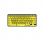 Belaidė Bluetooth klaviatūra Logickeyboard LKB-LPBY-BTPC-DE, QWERTZ, didelės raidės, geltona/juoda