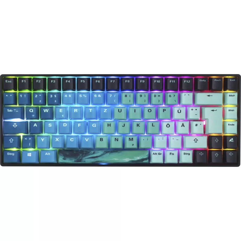 Mechaninė žaidimų klaviatūra Sharkoon SKILLER SGK50 S3 Ultimate Rev2 mėtų mėlyna QWERTZ išdėstymas