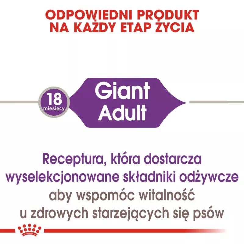 ROYAL CANIN Giant Adult – sausas šunų ėdalas – 15 kg