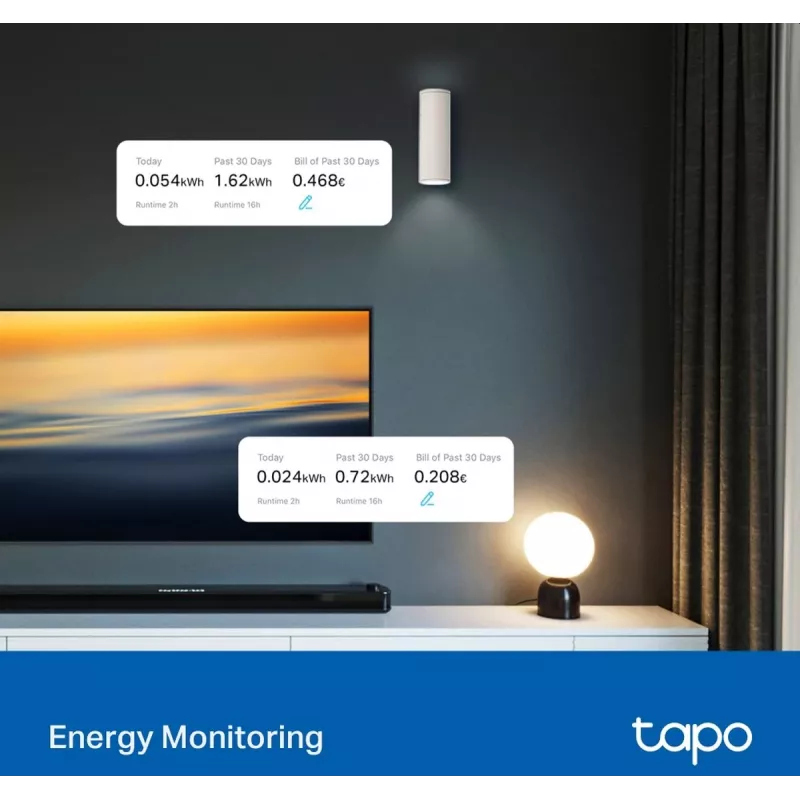 TP-Link Tapo S112 išmanusis jungiklio modulis, 7 kanalų, 2400 MHz, balta, AC, 150 W