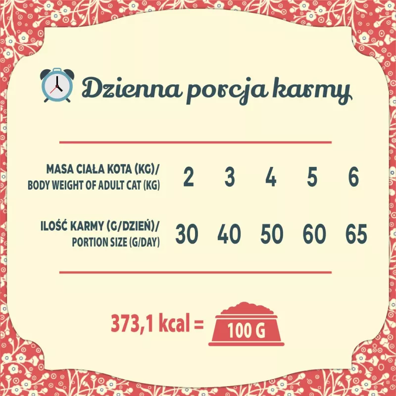 FOLK Didžiosios Lenkijos antis su obuoliais, putpele ir silke - sausas kačių ėdalas - 1,6 kg