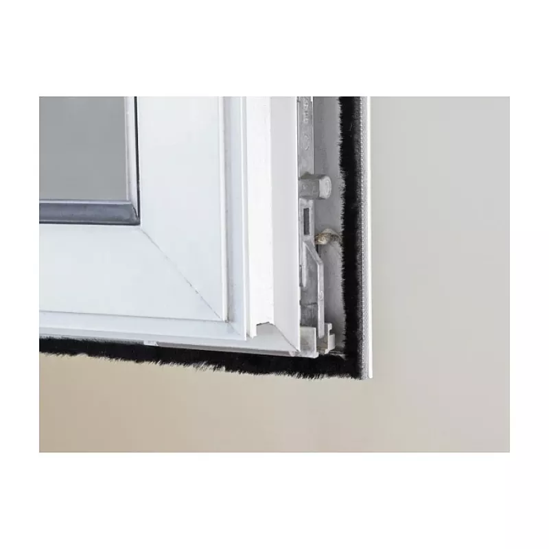 DeLOCK šepečio juostelė lipni 10 mm 5 m juoda