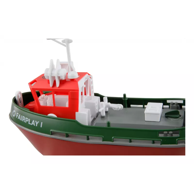 Radijo bangomis valdomas laivas Amewi Fairplay I 1:72 RTR, žalias, 2.4 GHz