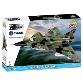 Konstruktorius Cobi Blocks Saab AJS 3 Viggen 911 dalių modelio rinkinys
