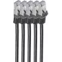 Tinklo kabelis ShiverPeaks BS75511-0.25S-SET5 (0,25 m, Cat7, S/FTP, juodas)