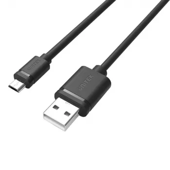 UNITEK Y-C451GBK USB laidas 1 m USB 2.0 USB A Micro-USB B Juodas