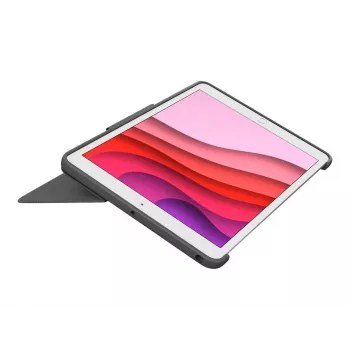 LOGITECH Combo Touch, skirta iPad 10 kartai – Oksfordo pilka (prancūziška klaviatūra)