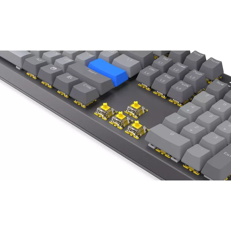 Belaidė klaviatūra ENDORFY Thock V2 — ergonomiškas išdėstymas, RGB apšvietimas, belaidis ryšys