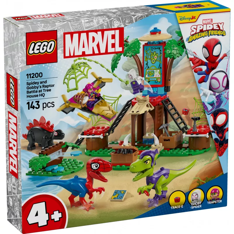 LEGO MARVEL 11200 Spidey ir Gobio Raptorių mūšis Medžio Namų Štabo rinkinys