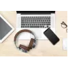 Belaidės ausinės Muse M-278 BT, ant ausų, Micro-USB, Bluetooth, ruda, sidabrinė