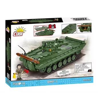 Konstruktorius Cobi Blocks BMP-1 758 dalių – mastelio modelio statybiniai blokeliai