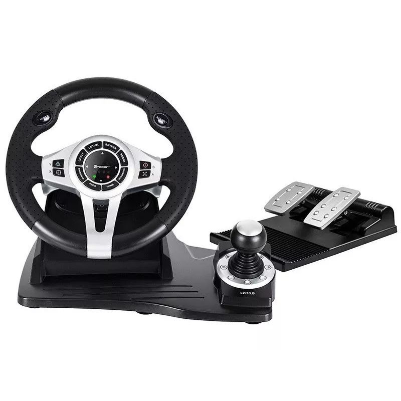 Tracer TRAJOY46524 Žaidimų vairas su pedalais juodas, skirtas PlayStation 4, PlayStation 3