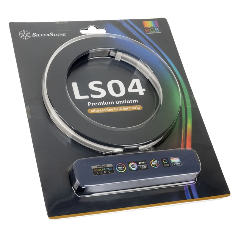 SilverStone LS04 ARGB LED juostelė, 2 vnt. pakuotė - balta