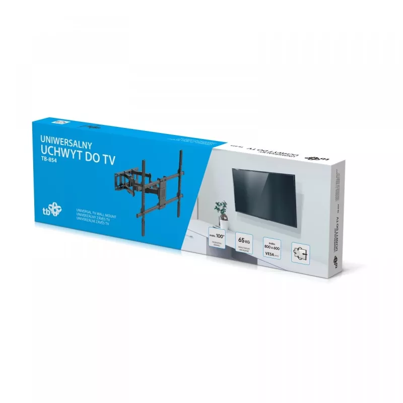 TV laikiklis TB TB-854 iki 100 colių, max 65 kg, VESA 800×600