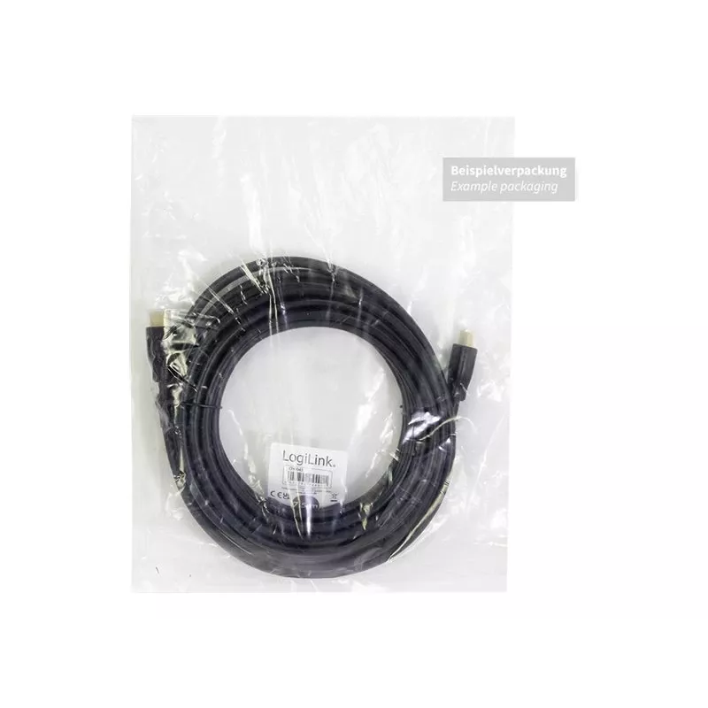 LogiLink HDMI laidas HDMI-A kištukas, HDMI-A kištukas 3,00 m juodas CH0038 4K UHD