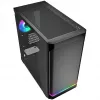 Korpusas Sharkoon MK4W RGB Strip Micro Tower Juodas