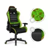 Huzaro HZ-Ranger 6.0 Pixel Mesh žaidimų kėdė vaikams, juoda-žalia