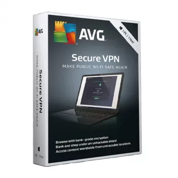 AVG Secure VPN raktas – 1 įrenginys, 1 metai