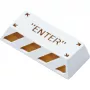 Enter Aluminum Alloy Artisan Keycap, Tastenkappe weiß/orange