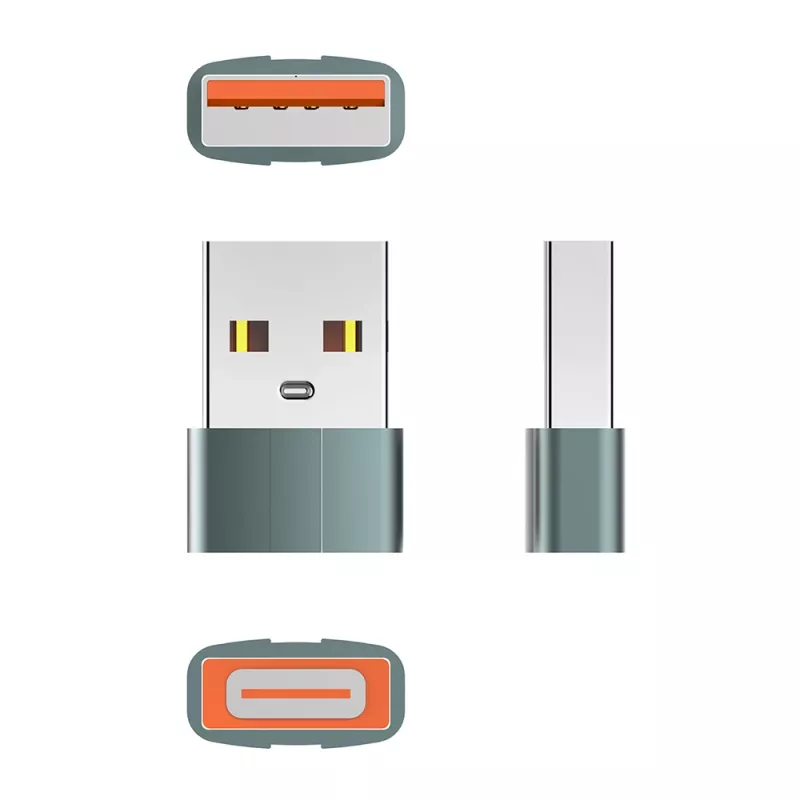 USB-C į USB-A adapteris ColorWay CW-AD-CA — USB 3.0 iki 5 Gbps, kompaktiškas, plug-and-play