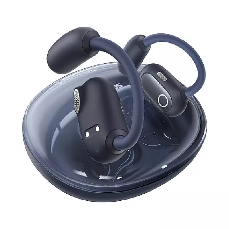 Baseus Eli Sport 1 atviro tipo belaidžiai ausinės Cosmic Black su USB laidu