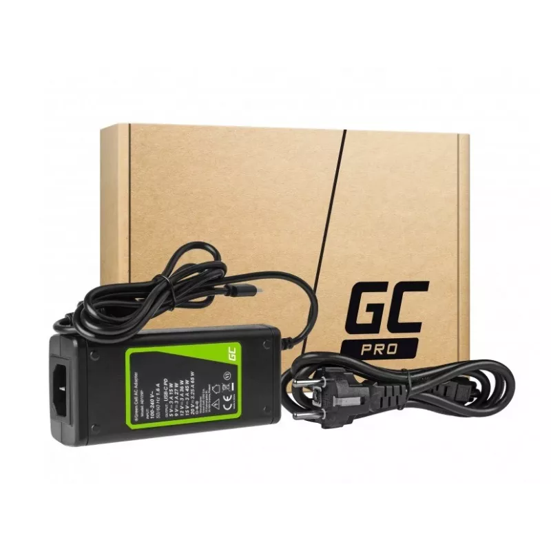 Green Cell AD134P USB-C įkroviklis 65W nešiojamam kompiuteriui, planšetei, išmaniajam telefonui