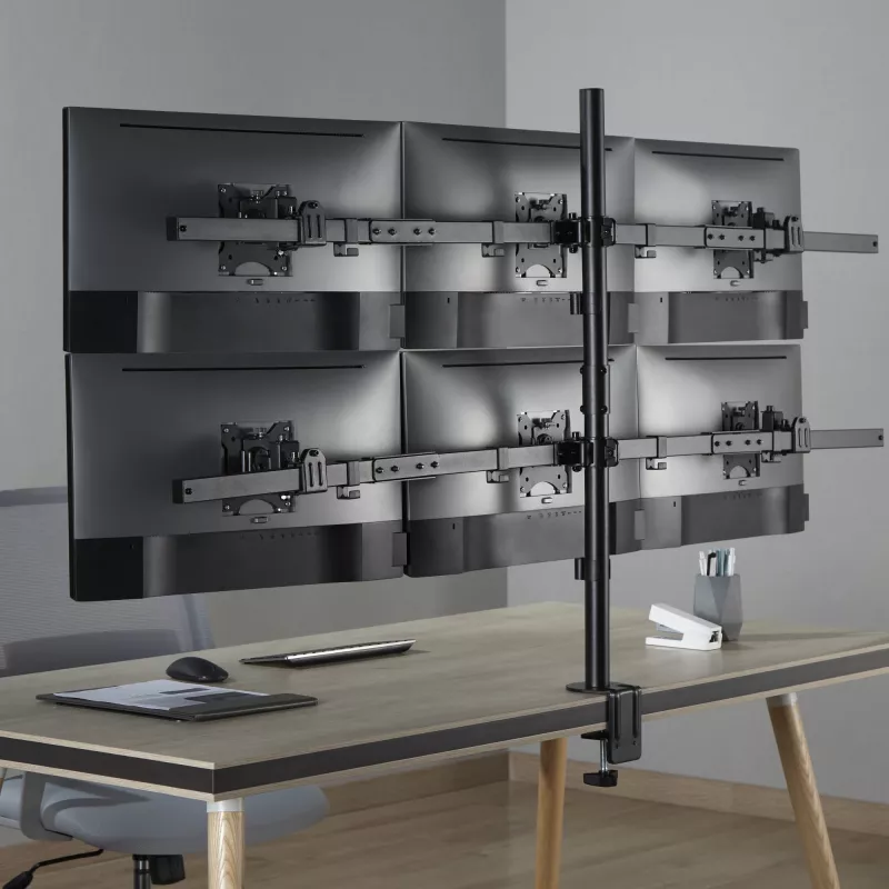 Sieninis laikiklis SBOX LCD-352/6-2 17–32 colių ekranams, 7×7 kg, VESA 100×100