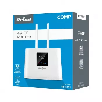 Rebel Comp RB-0702 4G LTE maršrutizatorius – mobilusis LTE maršrutizatorius su SIM kortele