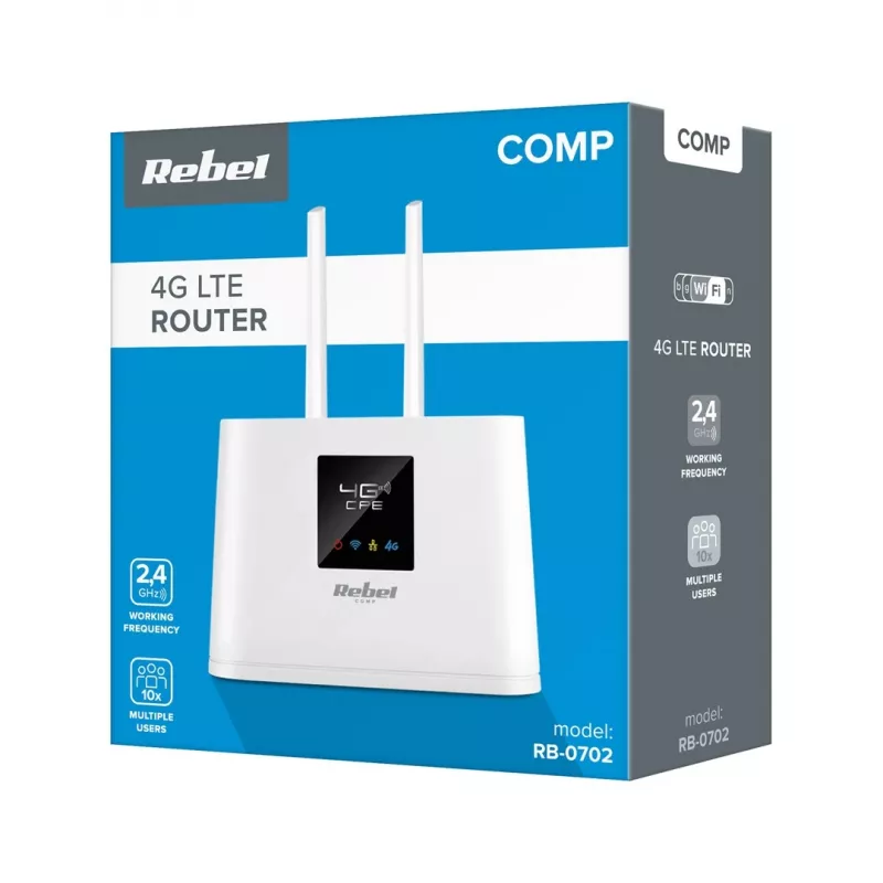 Rebel Comp RB-0702 4G LTE maršrutizatorius – mobilusis LTE maršrutizatorius su SIM kortele