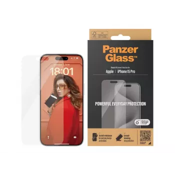 PanzerGlass® Ekrano apsauga iPhone 15 Pro | Classic Fit