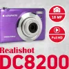 Agfa Photo DC8200 Violetinė + Dėklas + SD kortelė 16GB
