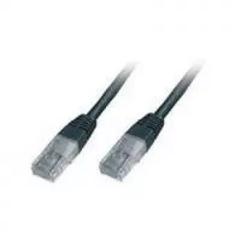Wentronic Goobay CAT 5e jungiamasis laidas, U/UTP, juodas, 0,5 m - CCA vario mišinys (68643)