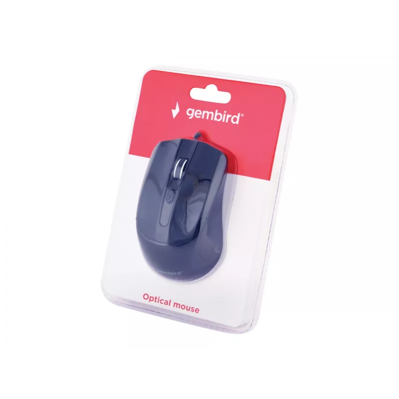 Gembird MUS-4B-01 pelė, ambidekstrinė, USB Type-A, optinė, 1200 DPI