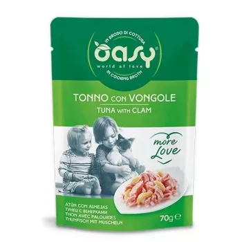 Oasy More Love Tunas su moliusku maišelis 70 g