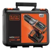 Gręžtuvas Black & Decker ASD18K-QW, be rakto, 1,5 Ah, juodai oranžinis