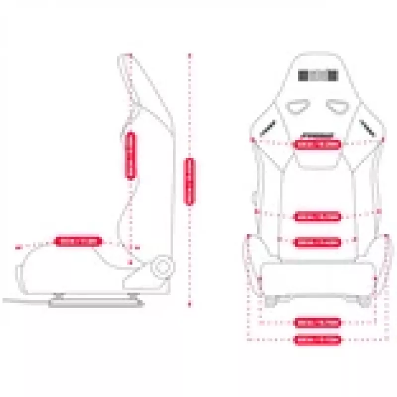 Next Level Racing PRS2 Performance Reclining Sim Racing Sėdynė