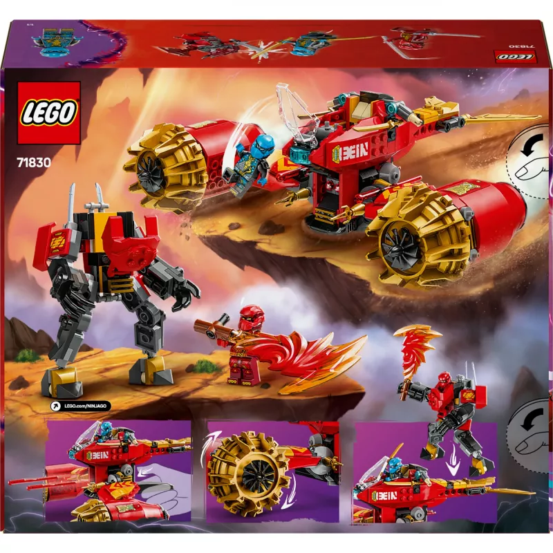 LEGO NINJAGO 71830 Kairiojo mechaninio audros raitelio rinkinys