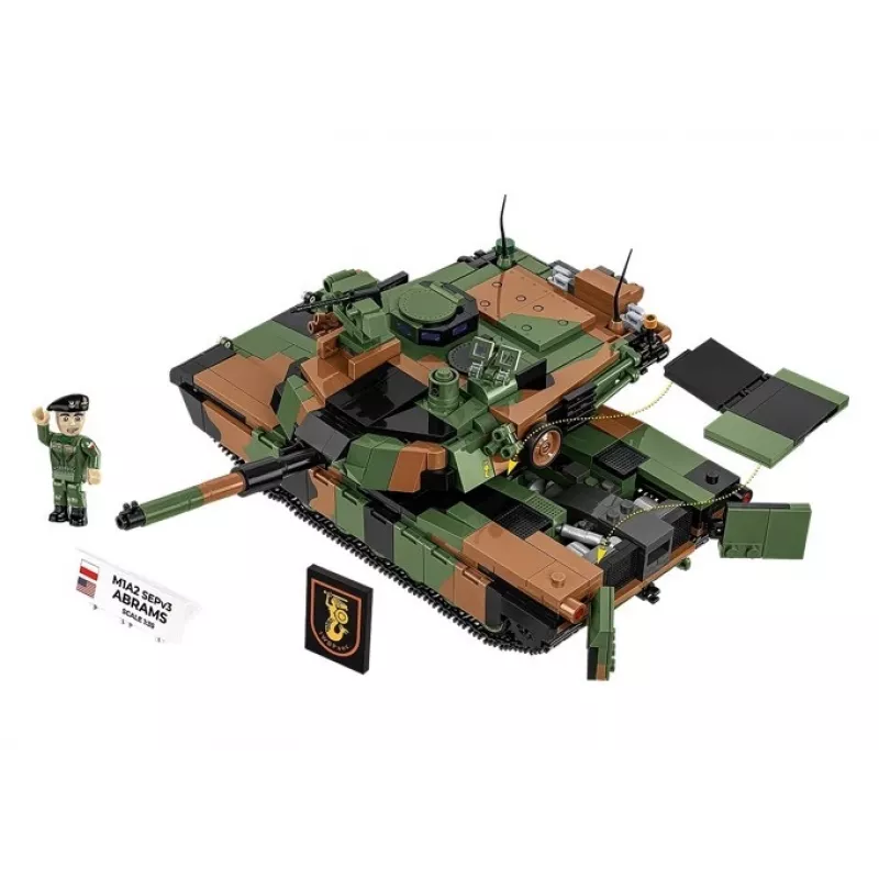 Konstruktorius Cobi M1A2 SEPV3 Abrams su 1065 kaladėlių